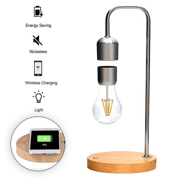 Maglev – ampoule LED suspendue magnétique, lampe de Table flottante sans  fil, multifonction, lampes fantaisie