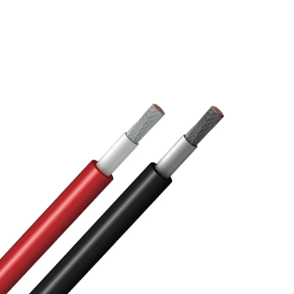 KBE Câble solaire UV 1*6 mm² 1500vdc Noir et Rouge